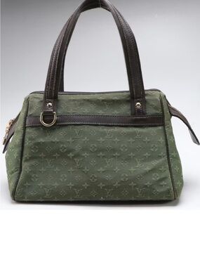 Louis Vuitton Joesphine PM Shoulder Bag in Green Mini Lin Monogram Canvas